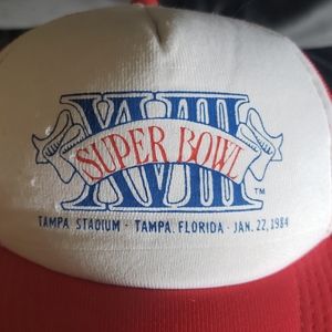Vintage super bowl XVIII Trucker Hat snap back